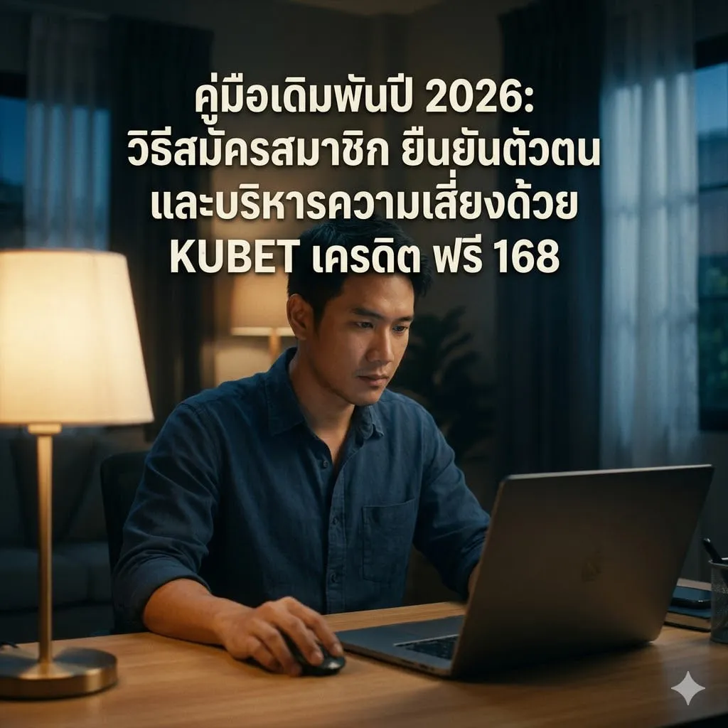 คู่มือเดิมพันปี 2026: วิธีสมัครสมาชิก ยืนยันตัวตน และบริหารความเสี่ยงด้วย KUBET เครดิต ฟรี 168