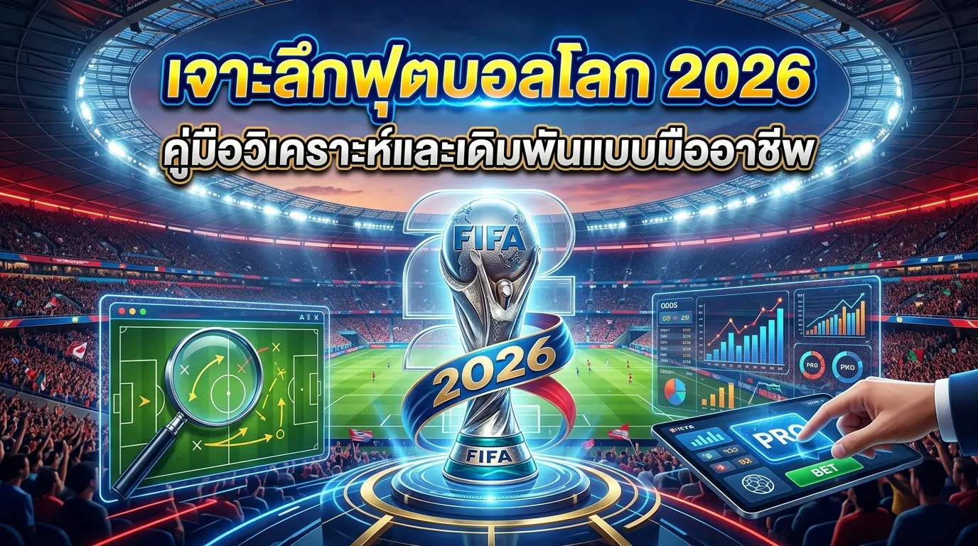 เจาะลึกฟุตบอลโลก 2026: คู่มือวิเคราะห์และเดิมพันแบบมืออาชีพ